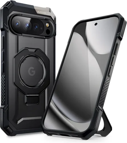 SUPCASE Funda magnética resistente para Google Pixel 10 Pro XL con soporte (agarre Unicorn Beetle), [compatible con MagSafe] [protección de grado
