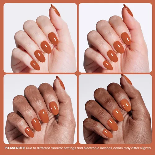 Miniatura 425 de Beetles - Esmalte de uñas de gel marrón – 0.5 onzas líquidas de esmalte de gel marrón oscuro, lámpara LED UV para uñas, regalo de manicura para I