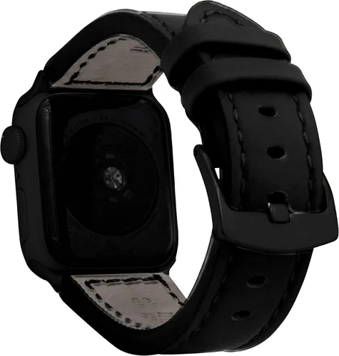 Miniatura 40 de Bandini Correa de cuero para hombre para Apple Watch de 1.732 in 1.772 in 1.654 in 1.614 in 1.575 in 1.496 in 1.929 in y Ultra, correa de iWatch