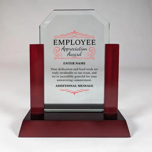 Miniatura 8 de Premio personalizado grabado con láser, diseño grabado con láser, agradecimiento, añade tu propio texto, incluye caja de regalo, premio al empleado