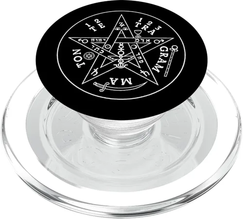 Miniatura 7 de Tetragrammaton Pentagram PopSockets - Agarre y soporte para teléfonos y tabletas, Negro