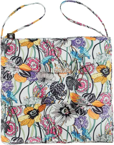 Miniatura 2 de Paquete de 2 cojines de mimbre para asiento de patio para exteriores e interiores con lazos, cojín para silla de comedor, 17 x 17 pulgadas