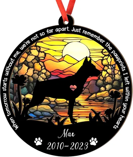 Miniatura 19 de Adorno personalizado para atrapasoles de sabueso afgano, adorno de Navidad de sabueso afgano – Regalo para perro amante, sabueso afgano
