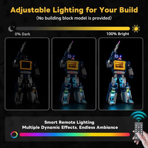 Miniatura 3 de Kyglaring Kit de luces compatible con Lego 10358 (sin luz de modelo), accesorios de iluminación LED de control remoto compatibles