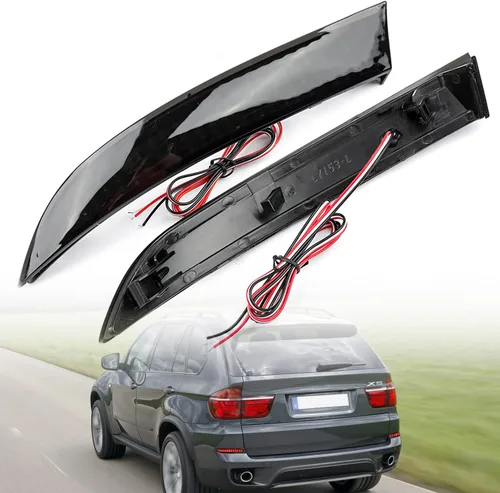 Miniatura 2 de Luces reflectoras LED para parachoques trasero 2010-2013 B-MW X5 E70 LCI sin M Sprots Red Led Tail Driving Parking Lamps Full Strip LED Reflector