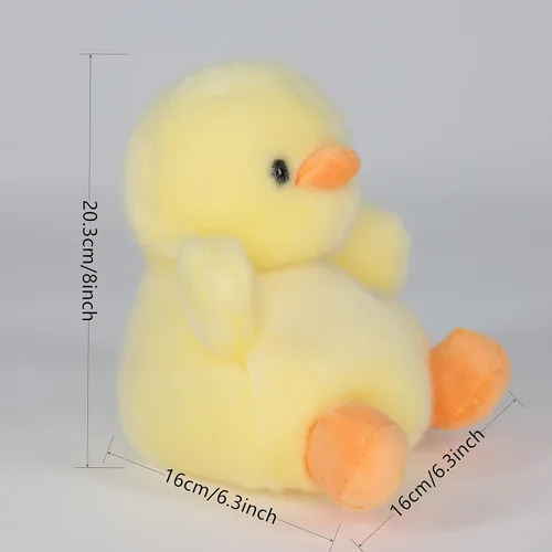 Miniatura 2 de Sew Butiful Peluche de pato de 8 pulgadas, lindos peluches para fiestas temáticas de animales, premio para profesores, estudiantes, juguetes