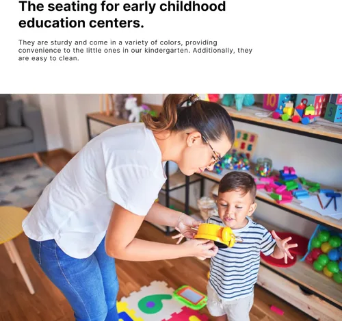 Miniatura 8 de Silla azul para mesa para niños, respaldo de plástico PP, silla para niños de 1, 2, 3, 4, 5, 6, fomenta la concentración y la seguridad