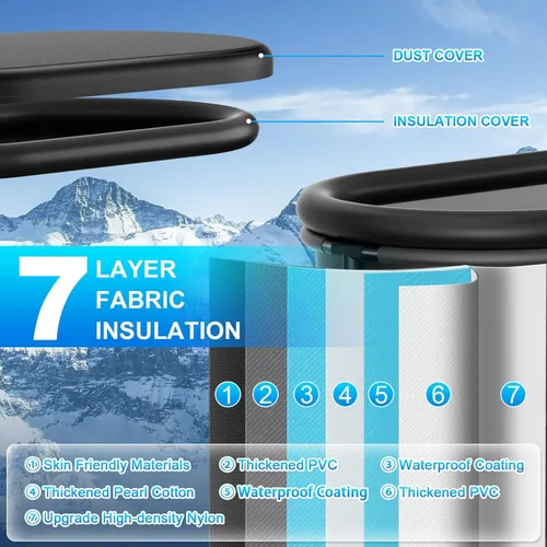 Miniatura 7 de Enfriador de baño de hielo y kit de bañera de inmersión fría, enfriador de inmersión en frío de 1/3 HP con filtro externo y bomba, cápsula de hielo