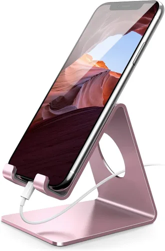 Miniatura 13 de Lamicall Soporte para teléfono celular, base para teléfono: cuna, soporte, soporte para escritorio de oficina - negro
