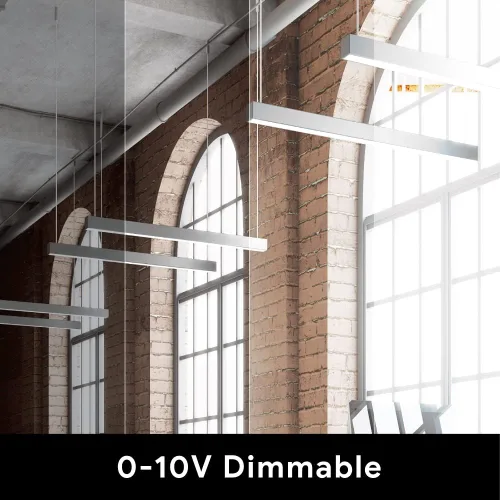 Miniatura 5 de Euri Lighting EUD4-50W103sw-S, Linkable 4FT DUAL CCT Lineal Up/Down Light, 50W, 6500lm, 3000K/4000K/5000K, 120-277V, Clasificación de humedad, 0-10V
