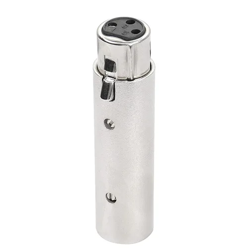 Miniatura 4 de MEIRIYFA XLR - Adaptador macho de 3 pines hembra a XLR de 5 pines, cambiador de género, adaptador de aluminio anodizado con botón de liberación