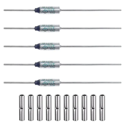 Miniatura 12 de (Paquete de 5 piezas) SF91E SEFUSE Fusibles térmicos 10A 250V (Compatibles con 110V, 125V) Fusibles térmicos de 94 grados Celsius Cortadores
