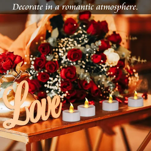 Miniatura 4 de Velas de té LED, velas de té sin llama, velas sin llama, luces de boda para decoración del hogar, Navidad, fiesta de cumpleaños