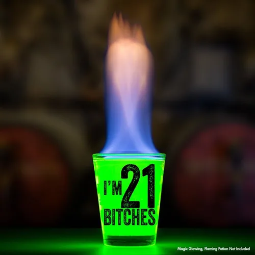 Miniatura 2 de I 'm 21 perras Shot vidrio – 21st Regalo De Cumpleaños – Celebrate Turning Veinte Uno Soy 21 Perras