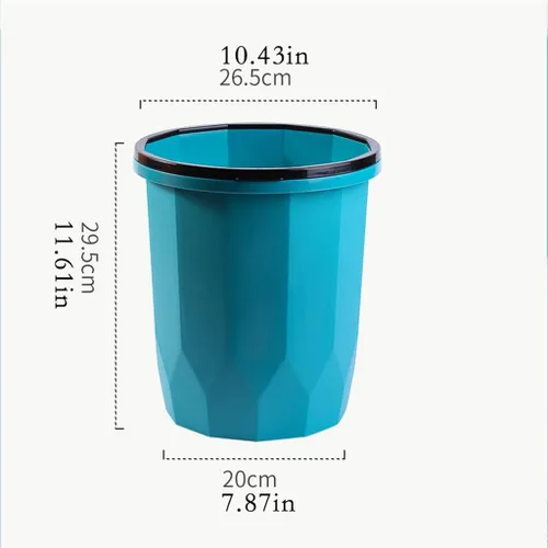 Miniatura 2 de Cubo de basura de estilo nórdico con anillo de presión para el hogar, sala de estar, clasificación, de lujo, para dormitorio, baño, inodoro, cesta