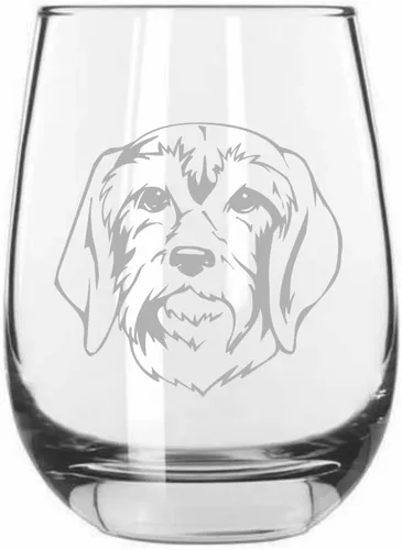 Miniatura 290 de Sakhalin Husky Dog - Copa de vino grabada personalizada de 15.25 onzas sin tallo