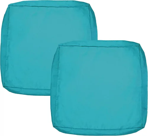 Miniatura 50 de Sqodok - Fundas para cojines de patio de 18 x 18, fundas impermeables para cojines de exterior de repuesto, 2 unidades, fundas para asientos