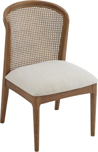 Miniatura 6 de Christopher Knight Home Lilia - Juego de 2 sillas de comedor, silla de comedor moderna con tapicería de tela, sillas de cocina con marco de madera