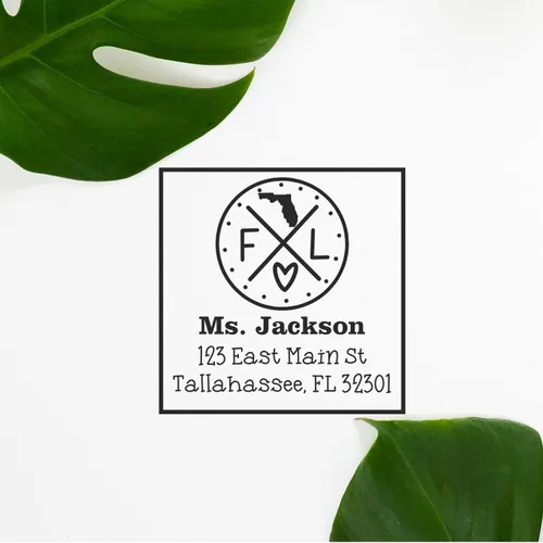 Miniatura 65 de Sello entintado moderno con nombre y dirección del estado de Alabama – Sello de dirección de devolución personalizado para invitaciones de despedida