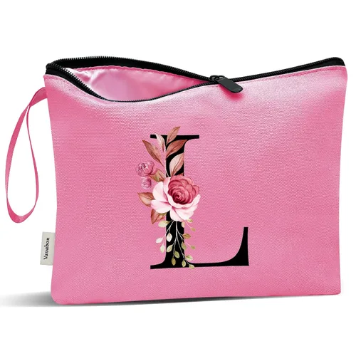 Miniatura 13 de Vavabox A-Z Bolsa de Maquillaje Personalizada, Regalos de Cumpleaños para Mujeres y Mamá, Regalos para la Mejor Amiga, Bolsa de Cosméticos