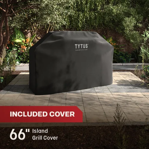 Miniatura 10 de Tytus Fresno - Parrilla de isla de propano o gas natural de 5 quemadores, cocina de 864 pulgadas cuadradas, 48,000 BTU principal + quemador lateral