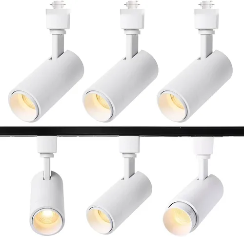 Cabezales de iluminación LED H de 15 W, cabezal de luz de pista de enfoque para obras de arte de acento, luz de pista lineal tipo H -4000 K luz