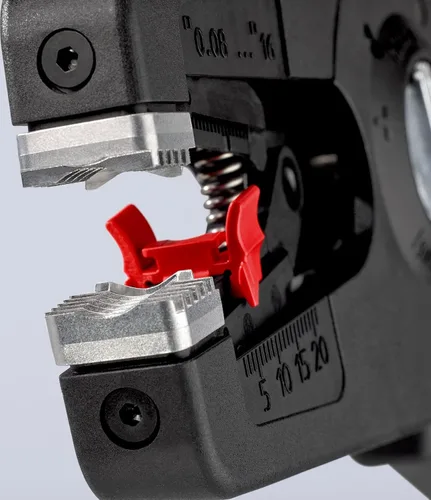 Miniatura 4 de KNIPEX Precistrip16 - Pelacables automático, en blíster, 0,08-16 mm², con ajuste fino, tope de longitud ajustable, pelacables, 12 52 195 SB