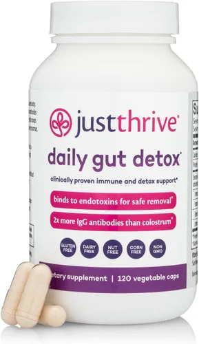 Daily Gut Detox - Suplemento de desintoxicación ultraconcentrado y apoyo inmunológico con anticuerpos IgG - Promueve la salud intestinal, la