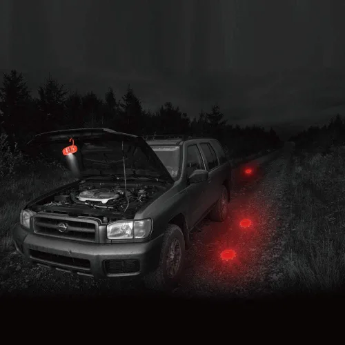 Miniatura 6 de Ecoangel Bengalas LED de Carretera Recargables por USB Luces de Emergencia - Baliza de Seguridad para Automóvil de Advertencia en Carretera Kit de 3