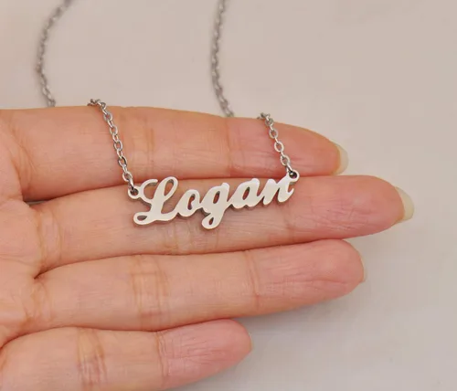 Miniatura 2 de Custom Name Necklace Personalized Customized Any Names Stainless Steel Jewelry for Womens Mothers