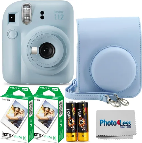 Miniatura 10 de Fujifilm Instax Mini 12 - Cámara de película instantánea color verde menta, paquete doble de película instantánea Fujifilm Instax Mini 20
