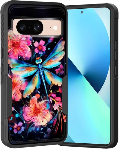 Miniatura 190 de Funda para Pixel 6A, Híbrida de Doble Capa de Servicio Pesado Resistente a Prueba de Golpes PC Duro + Funda Protectora de Silicona Suave para Google