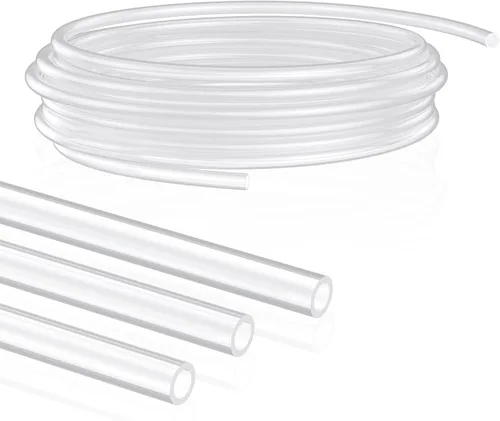 Pawfly Tubo de silicona de grado alimenticio de 10 pies, 1/4 pulgadas de diámetro interior x 3/8 pulgadas de diámetro exterior, manguera de silicona