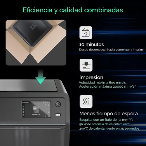 Miniatura 3 de FLASHFORGE Adventurer 5M Pro Impresora 3D con Sistema de Impresión Automática con 1 Clic, Alta Velocidad de 600mm/s, Boquilla Desmontable Rápida