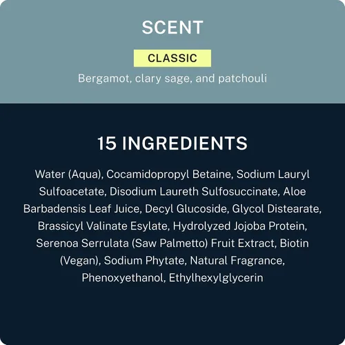 Miniatura 8 de Blu Atlas - Champú natural para hombres, sin sulfato para todo tipo de cabello, 15 ingredientes, sin relleno, ayuda con la caspa y el cuero