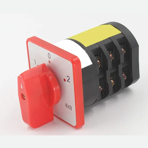 Miniatura 3 de Interruptor selector de cambio universal, interruptor de transferencia de potencia, 3 posiciones 12 terminales, HZ5D-20/4 M06 380V 20A Motor