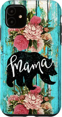 Miniatura 8 de Funda para iPhone 16, color turquesa, diseño rústico de grano de madera