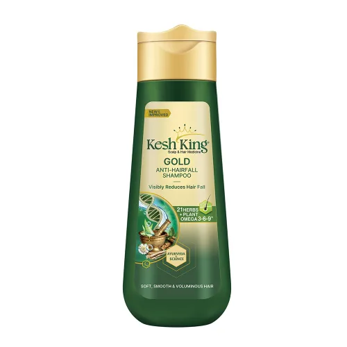 KESH KING Champú anti caída de cabello | con hierbas ayurvédicas y aloe vera | proporciona cuero cabelludo nutrido saludable | para un cabello suave