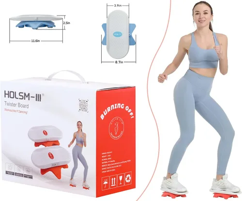 Miniatura 6 de Tabla giratoria de abdominales, tabla de ejercicios Twister, ejercicio de disco de torsión de cintura, ejercicio de tabla de abdominales, Azul