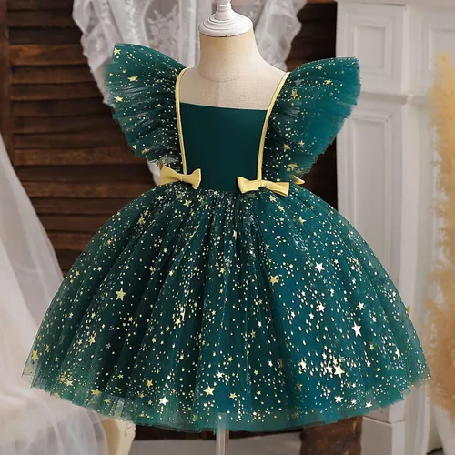 Miniatura 2 de Nileafes Vestido de princesa de tul para niñas pequeñas, vestido tutú de fiesta
