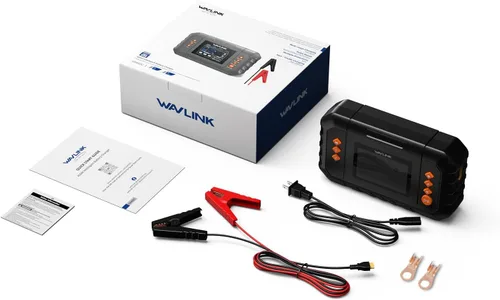 Miniatura 9 de WAVLINK Cargador de batería inteligente de 280 W, máx. Cargador de goteo de 20 A con pantalla LCD, para baterías de plomo-ácido/litio/lifepo4