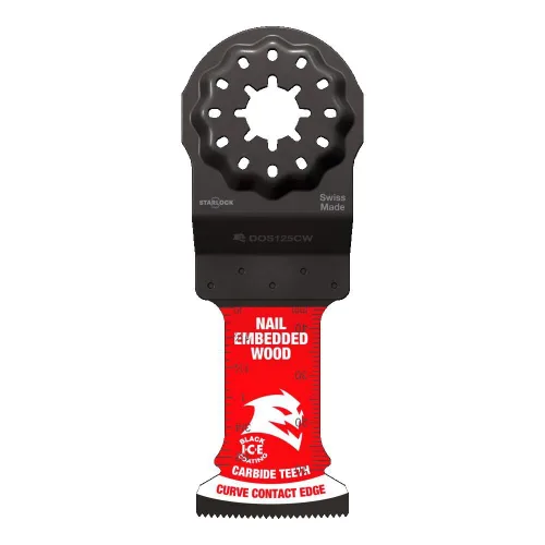 Miniatura 4 de Diablo Amped Steel Demon Starlock - Hoja oscilante de dientes de carburo para metal, ancho de corte de 1-1/4 pulgadas, profundidad de corte de 1-1/2