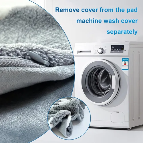 Miniatura 7 de Almohadilla térmica para perros para perros, almohadilla térmica impermeable para mascotas, interruptor de termostato inteligente, 9 velocidades