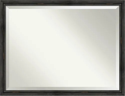 Miniatura 84 de Amanti Art Espejo de baño de madera, espejo de pared negro Ashton para usar como espejo de tocador de baño sobre el fregadero