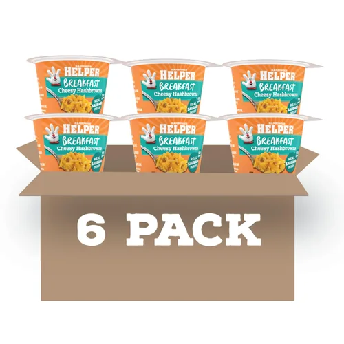 Miniatura 13 de Hamburger Helper Taza de macarrones para microondas con hamburguesa con queso (2 onzas, paquete de 6) sin sabores artificiales, listos en 4 minutos