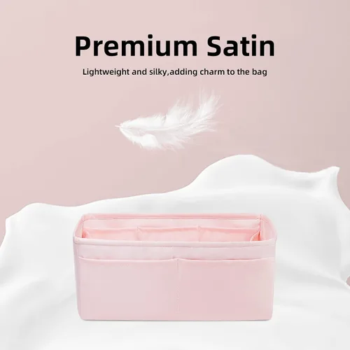 Miniatura 3 de DGAZ Organizador de bolso, organizador de bolsas de seda, bolso de lujo y moldeador de bolsas para bolsas Lindy 19263034 (rosa, LD26)