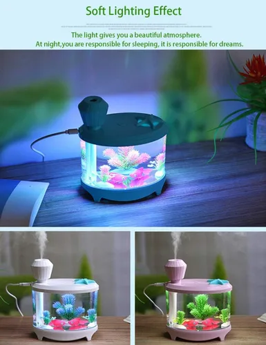 Miniatura 3 de ACEBON Mini humidificador portátil, humidificador pequeño de niebla fría de 15.6 fl oz, humidificadores de escritorio de funcionamiento silencioso
