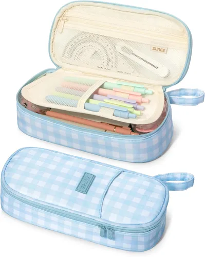 Miniatura 9 de Estuche Lindo para Lápices SUNEE, Funda Estética para Bolígrafos, Bolsa Grande para Lápices de Color con Cremallera, Almacenamiento y Organizador