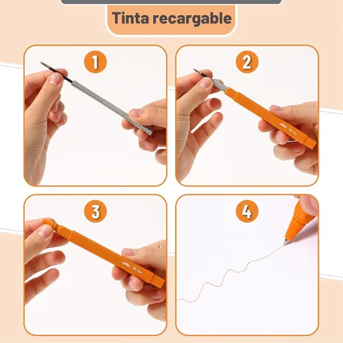 Miniatura 5 de Mr. Pen - Bolígrafos estéticos, paquete de 10 unidades, tinta colorida, 0.028 in, tinta de secado rápido, sin mancha, no se traspasa a través
