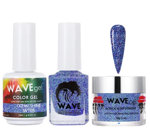 Miniatura 121 de WAVEGEL - Juego de gel de remojo, laca de uñas y polvo acrílico a juego - Colección Simplicity - #P109 Blizzard